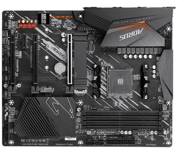 GIGABYTE, AMD B550 AORUS ELITE, AMD Socket AM4,4 x DDR4 DIMM,1 x DVI-D,1 x HDMI, x SATA 3, 4 x USB 3.2, 4 x USD2.0, 1 x1 PCIE4, 2 x PCIE 3, 1 x M.2