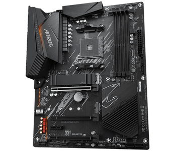 GIGABYTE, AMD B550 AORUS ELITE, AMD Socket AM4,4 x DDR4 DIMM,1 x DVI-D,1 x HDMI, x SATA 3, 4 x USB 3.2, 4 x USD2.0, 1 x1 PCIE4, 2 x PCIE 3, 1 x M.2