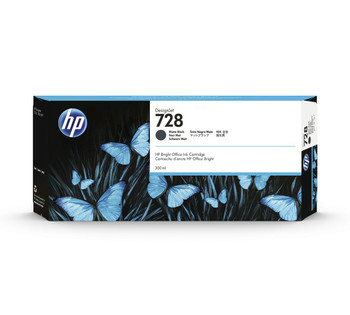 HP 728B 300-ml Matte Black DesignJet Ink Cartridge