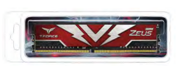 T-FORCE Zeus Series 16GB(1x16GB) DIMM DDR4 2666MHz 1.20V, Red Heat spreader