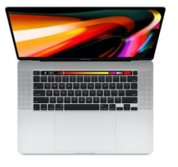 CTO 16-inch MacBook Pro with Touch Bar/Silver/Core i7 2.6GHz/16GB/512GB SSD storage/Radeon Pro 5600M 8GB/Backlit KB//