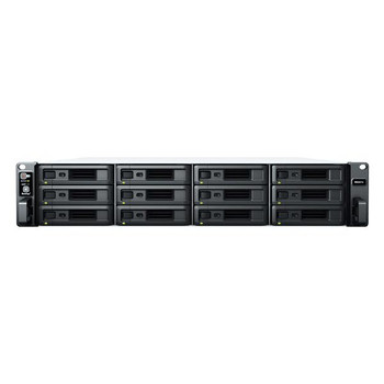 Synology RackStation RS2421+ 12-Bay 3.5" Diskless 4xGbE NAS (2U Rack) (SMB), AMD RyzenTM , 4GB RAM, 2xUSB3,  Synology Compatible drives only