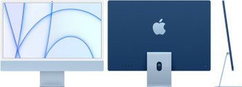 Apple iMac 24" Retina 4.5K Display M1 Chip with 8-core CPU and 7-core GPU, 256GB - Blue