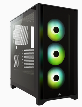 iCUE 4000X RGB Tempered Glass Mid-Tower Case, Black