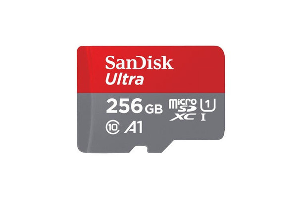 SanDisk Ultra microSDXC, SQUA4 256GB, A1, C10, U1, UHS-I, 120MB/s R, 4x6,  10Y