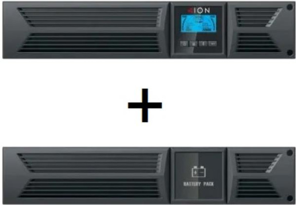 ION F18-3000VA/2700W Rack/Tower Online Double Conversion UPS with ION FEBM-720 Extended Battery Module and FREE Rail Kit