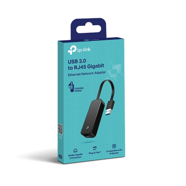 TP-Link UE306 USB 3.0 to Gigabit Ethernet Network Adapter, 1yr