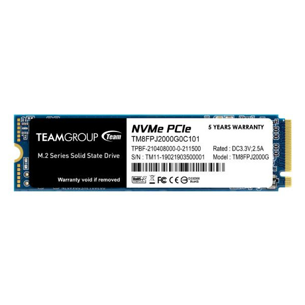 Team MP34Q M.2 Nvme QLC 3400mb/3000mb SSD 2TB