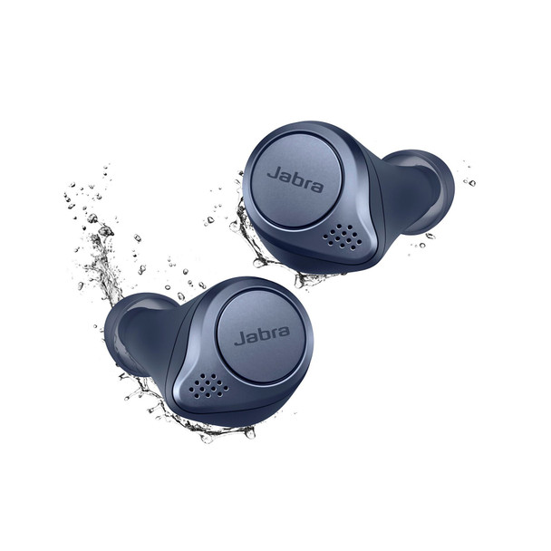 Jabra Elite Active 75T In-Ear Noise Cancellation Truly Wireless Earbuds with Mic - Navy