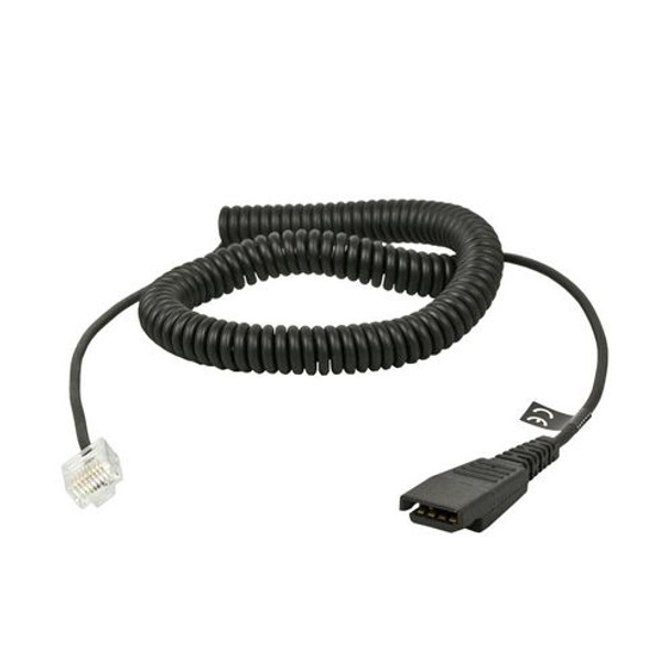Jabra QD to RJ Coiled Cord for Siemens Openstage