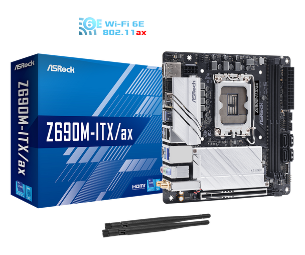 ASRock Z690M-ITX/ax Motherboard (Z690M-ITX/AX)