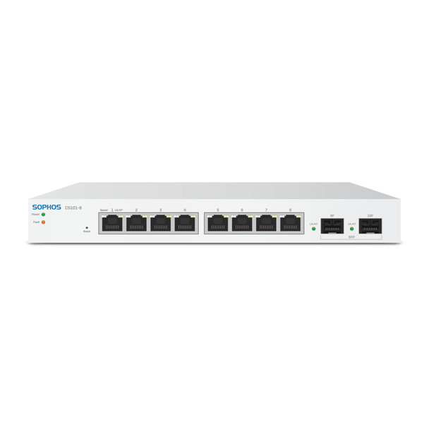 Sophos CS101-8 8 Port Switch - 8 Port - KAU Power Adapter