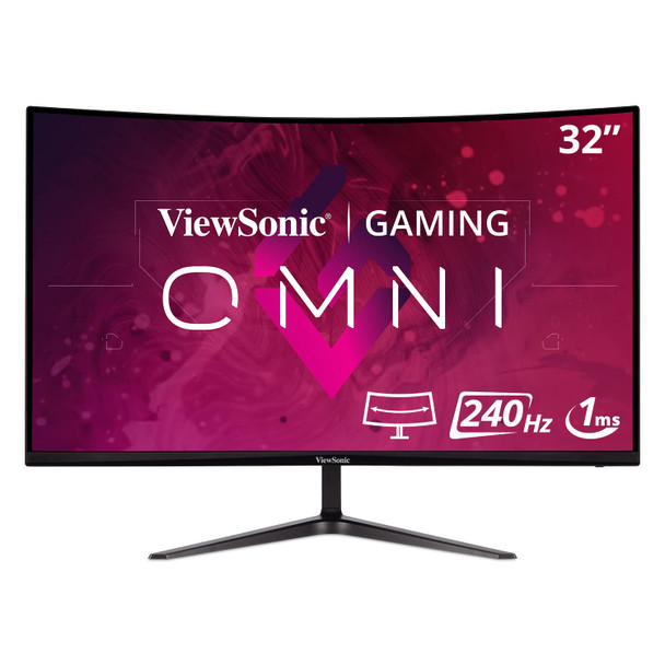 ViewSonic Omni VX3219-PC-MHD 32" FHD Curved Gaming Monitor VA HDMI DP 3y