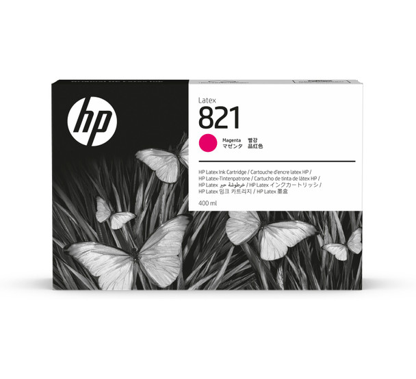 HP 821 400-ml Magenta Latex Ink Cartridge - L115 Series