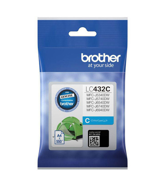Brother LC-432C Cyan Ink Cartridge