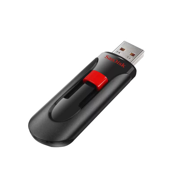 SanDisk Cruzer Glide USB Flash Drive, CZ60 32GB, USB2.0, Black, retractable design, 5Y