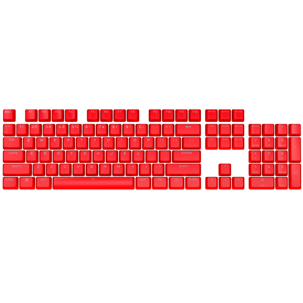 CORSAIR PBT DOUBLE-SHOT PRO Keycap Mod Kit - 104-Key, NA, ORIGIN Red