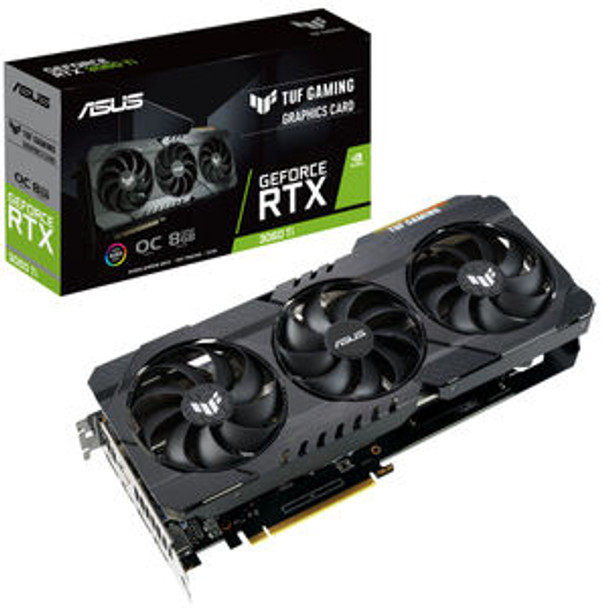 NVIDIA TUF-RTX3060TI-O8G-V2-GAMING, 3 Fans, 3 Display Port, 2 HDMI