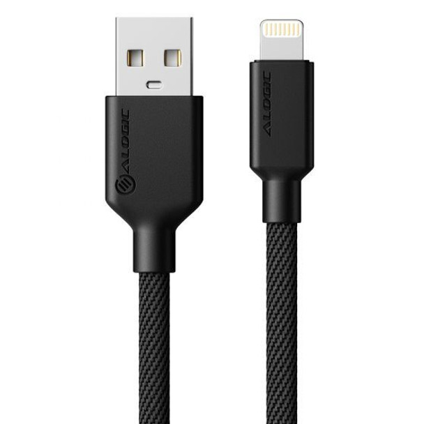 ALOGIC Elements PRO USB-A to Lightning 2m Cable - Black