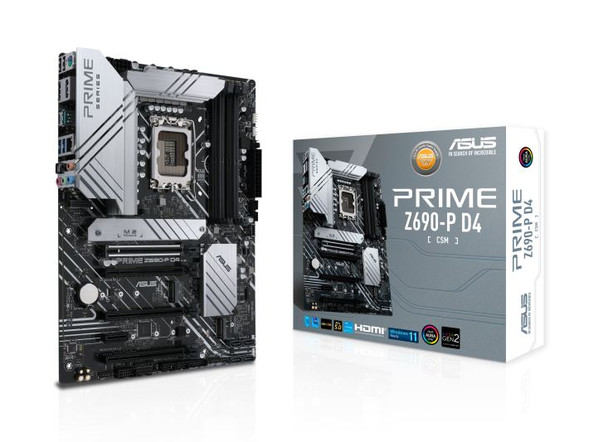 ASUS Intel Z690 (LGA 1700) ATX motherboard with PCIe 5.0, three M.2 slots, 14+1 DrMOS power stages, DDR4, HDMI, DisplayPort, 2.5 Gb Ethernet