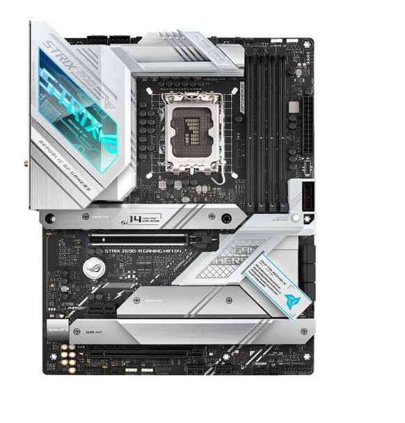 ASUS IntelZ690 LGA 1700 ATX motherboard with PCIe5.0, 16+1 DrMos, Two-Way AI Noise Cancelation, AI Overclocking, AI Cooling, AI Networking