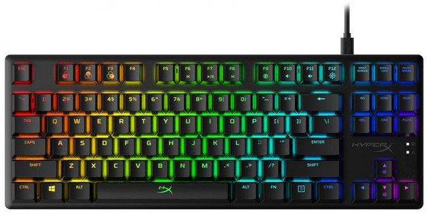 HyperX Alloy Origins Core - Mechanical Gaming Keyboard - HX Blue (US Layout), Tenkeyless with detachable cable, Three adjustable keyboard angles