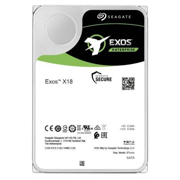 Exos X18 HDD 512E/4KN SATA, 7200RPM, 3.5", 256MB Cache, 5 Years Warranty