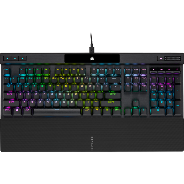 CORSAIR K70 RGB PRO Mechanical Gaming Keyboard, Backlit RGB LED, CHERRY MX SPEED, Black, Black PBT Keycaps