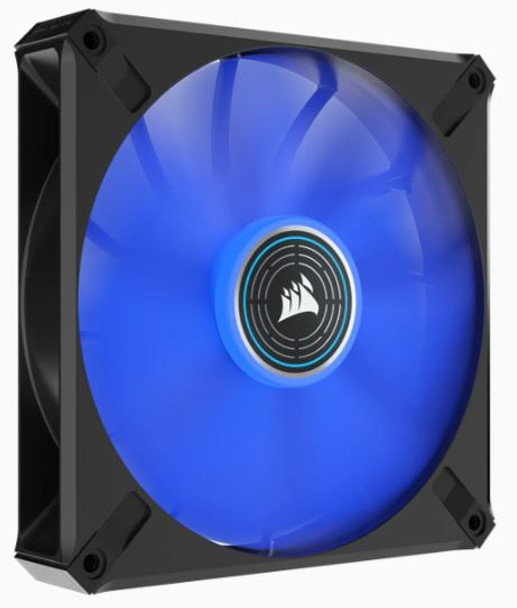 CORSAIR ML ELITE Series, ML140 LED ELITE, 140mm Magnetic Levitation Blue LED Fan with AirGuide, Single Pack
