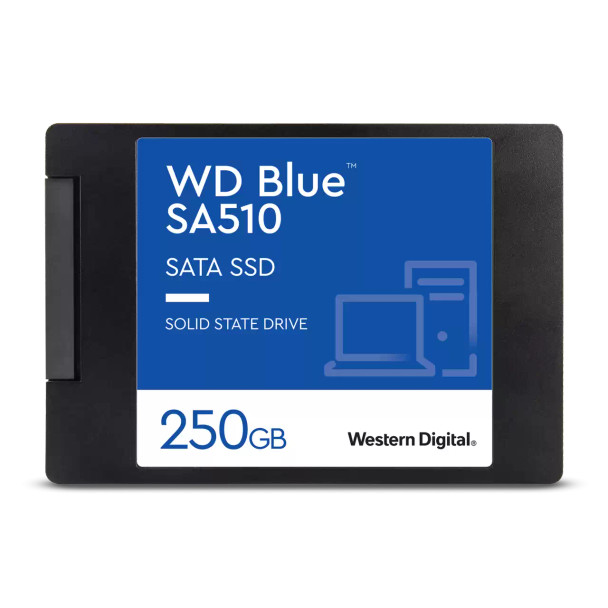 WD Blue 3D NAND SSD, 2.5 Form Factor, SATA Interface, 250GB, CSSD Platform, 5Yr Warranty