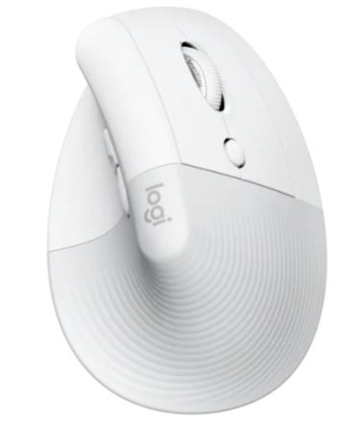 Logitech Lift Vertical Ergonomic Mouse -  Off White/Pale Grey