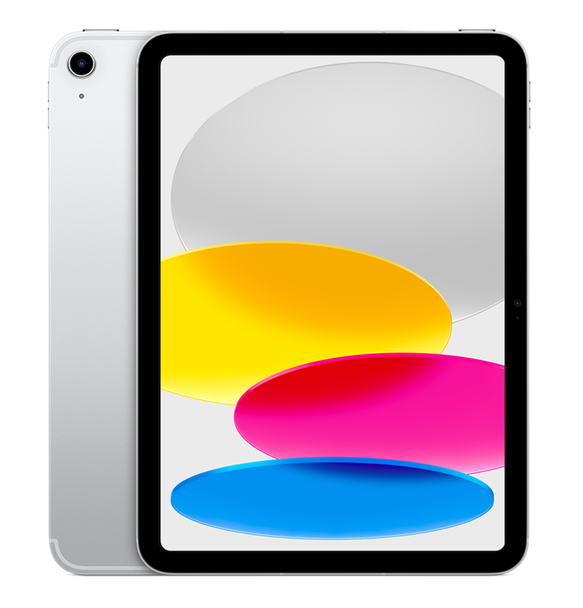 Apple iPad 10.9" (10th Generation) Wi-Fi + Cellular 64GB - Silver (MQ6J3X/A)