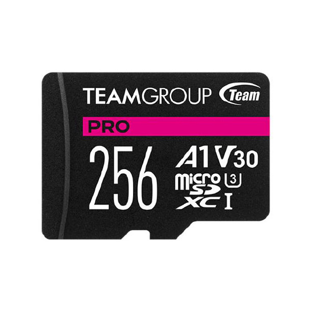 Team Group PRO V30 256GB U3 MicroSD CARD, USH-I Class 3, Limited Lifetime Warranty