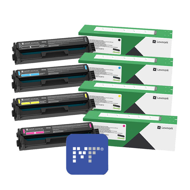 Lexmark 20N30 Toner Bundle (includes 20N30K0, 20N30C0, 20N30Y0, 20N30M0)