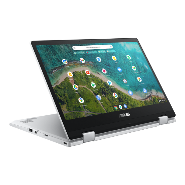 ASUS Flip Touch Chromebook, 14''FHD Touch Screen,AMD 3015CE, 8GB, 64GB, ZTE, World Facing Camera,1x USB-A,2x USB-C, Micro SD reader, Silver, 1YR WTY