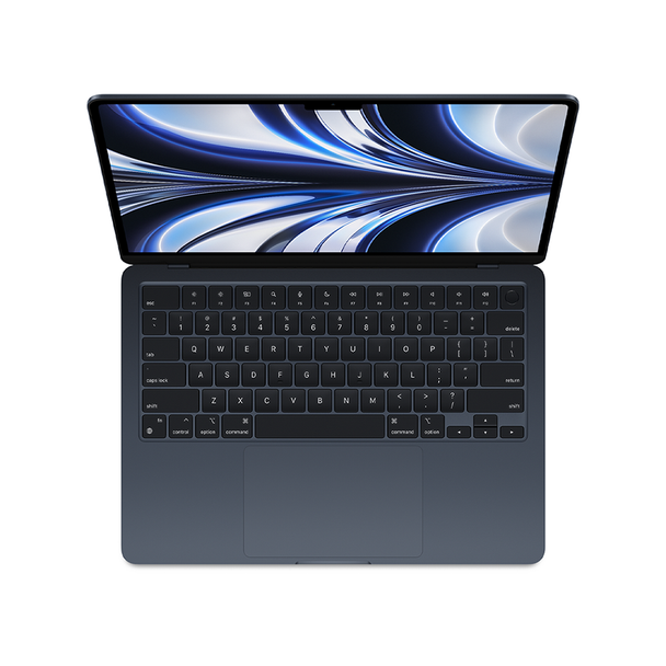 CTO MacBook Air 13-inch/Midnight/M2 8-core CPU, 8-core GPU/8GB/256GB SSD storage/8-Core GPU/Backlit KB with Touch ID////35W PA