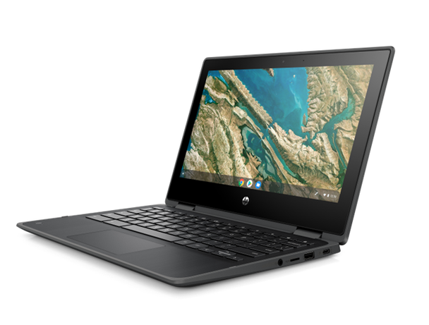 HP Chromebook x360 11 G3, 11.6" HD TS, Celeron N4500, 8GB, 64GB eMMC, WFC, Chrome 64 + EDU License, Jet Black, 1YR RTB WTY