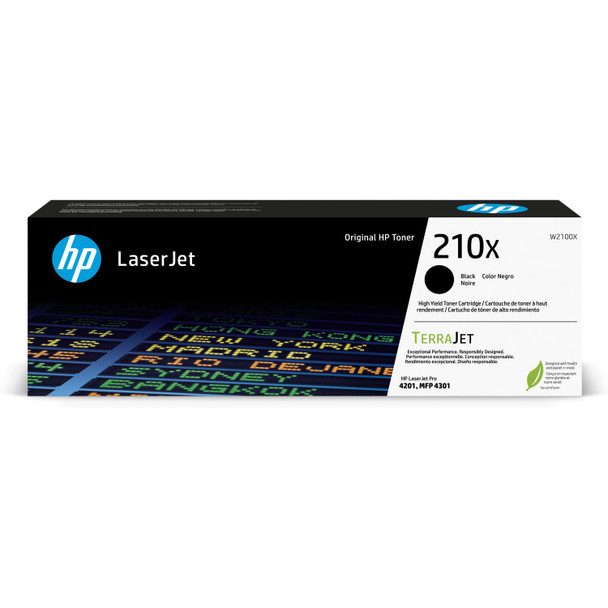 HP 210X LaserJet 4201/4301 High Yield Black Toner Cartridge (W2100X)