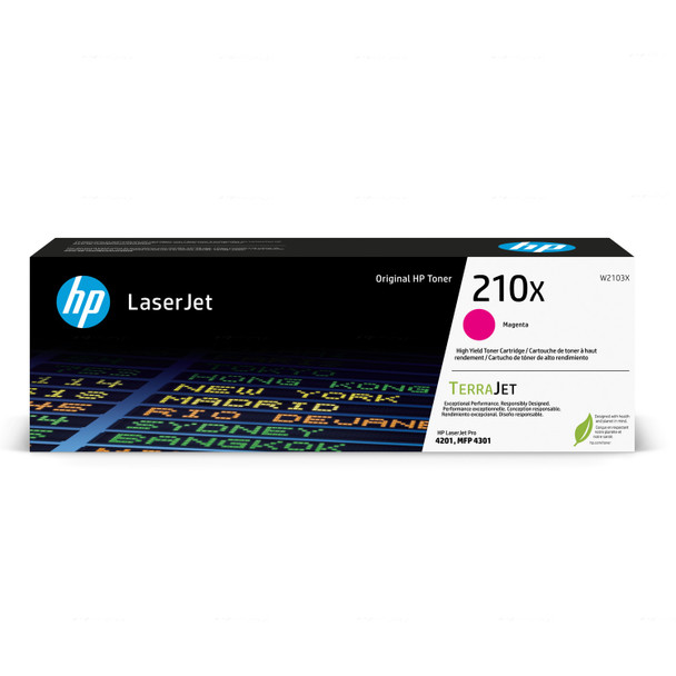 HP 210X LaserJet 4201/4301 High Yield Magenta Toner Cartridge (W2103X)