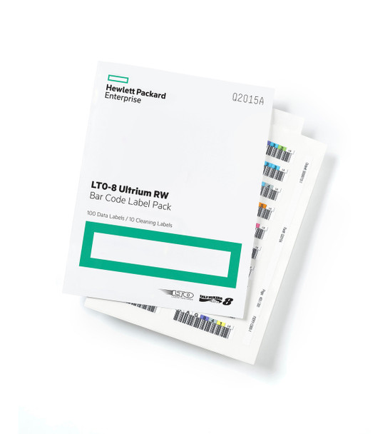 HPE LTO-8 Ultrium RW Bar Code Label Pack