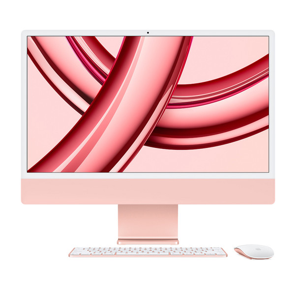 Apple 24" iMac with Retina 4.5K display & Apple M3 chip (8-Core CPU/8-Core GPU) 8GB UM 256GB SSD - Pink (MQRD3X/A)