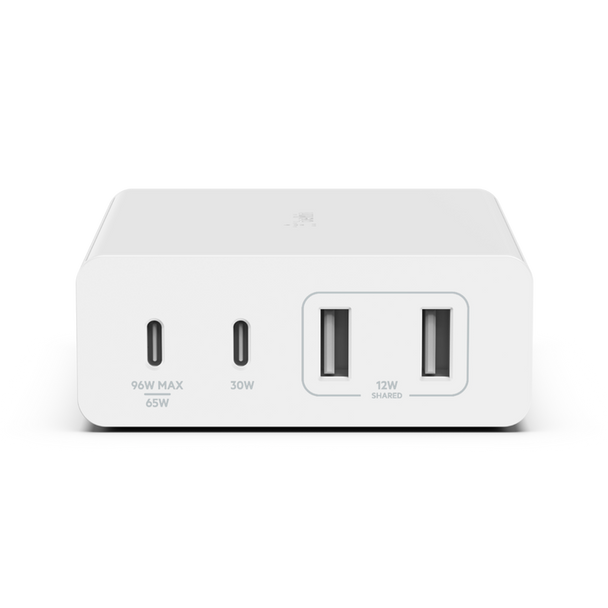 Belkin BoostCharge Pro 4-Port GaN Charger 108W (WCH010AUWH) - White