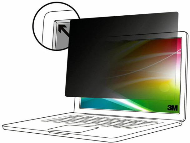 3M Bright Screen Privacy Filter for 14&quot; Full Screen Laptop with 3M COMPLY Adhesive Strips, 16:9