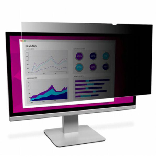 3M High Clarity Privacy Filter for 21.5&quot; Monitor with Adhesive Strips and Slide Mounts, 16:9