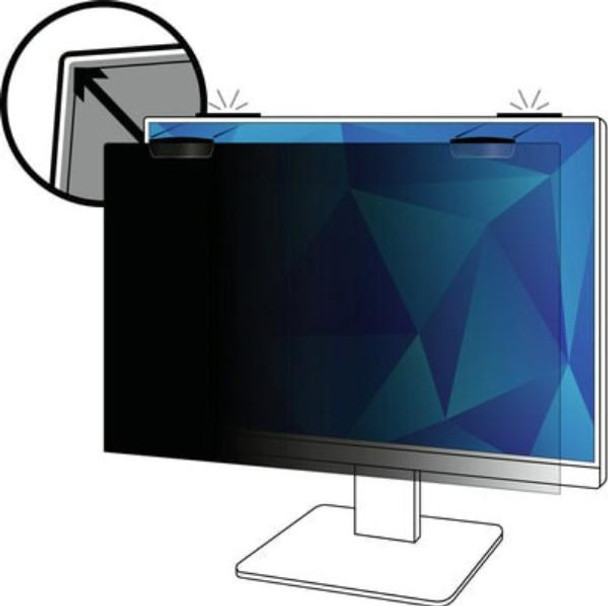 3M Privacy Filter for 23.8&quot; Monitor with 3M COMPLY Magnetic Attach, 16:9