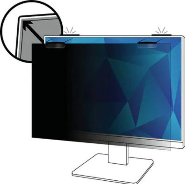 3M Privacy Filter for 24&quot; Full Screen Monitor with 3M COMPLY Magnetic Attach, 16:10