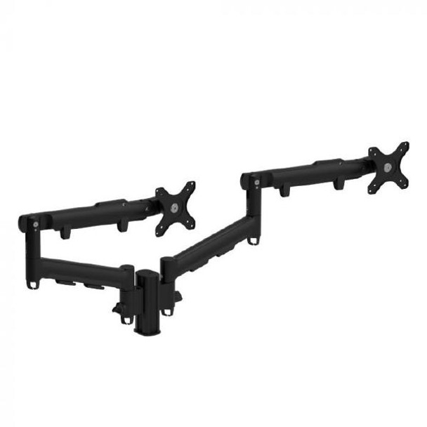Atdec Dynamic Mount for monitors to ~27&quot; boxed solution on a 135mm post - F Clamp - Black