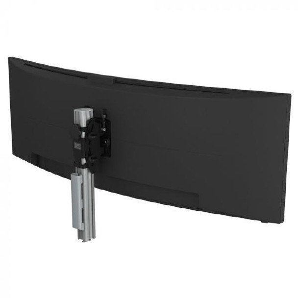 Atdec AWMS-BT40 Heavy duty monitor mount - Single monitors sized 24&quot; to 55&quot; - C Clamp Silver