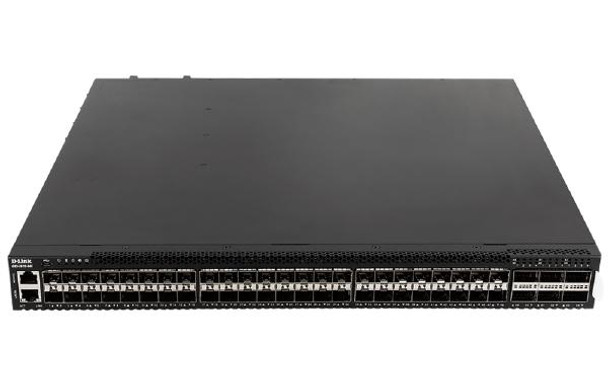 D-Link DXS-3610, 54-Port Stackable 10G Managed Switch with 48 (10G)SFP/SFP+ and 6 (40/100G) QSFP+/QSFP28 Ports