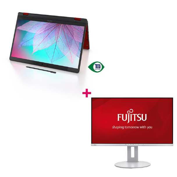 Fujitsu Lifebook U9312X Black i5-1235U/ 16GB/ 512GB SSD/ 13.3&quot; FHD Touch/ W10P/ 3YR NBD Onsite with Bonus 27&quot; Fujitsu Monitor